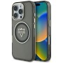 Калъф за iPhone 16 Pro - Guess IML Metal Mountain Logo MagSafe (GUHMP16LHFGTMSLSK) - Черен