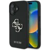 Калъф за iPhone 16 - Hardcase Grained Big 4G Logo Small Classic Logo (GUHCP16SPGT4MBK) - Черен