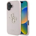 Калъф за iPhone 16 - Big Case Grained Big 4G Logo Small Classic Logo (GUHCP16SPGT4MBP) - Розов