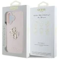 Калъф за iPhone 16 - Big Case Grained Big 4G Logo Small Classic Logo (GUHCP16SPGT4MBP) - Розов