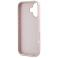Калъф за iPhone 16 - Big Case Grained Big 4G Logo Small Classic Logo (GUHCP16SPGT4MBP) - Розов