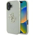 Калъф за iPhone 16 - Big Case Grained Big 4G Logo Small Classic Logo (GUHCP16SPGT4MBN) - Зелен