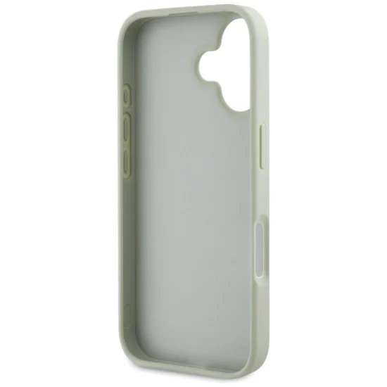 Калъф за iPhone 16 - Big Case Grained Big 4G Logo Small Classic Logo (GUHCP16SPGT4MBN) - Зелен