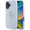 Калъф за iPhone 16 - Big Case Grained Big 4G Logo Small Classic Logo (GUHCP16SPGT4MBB) - Син