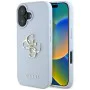 Калъф за iPhone 16 - Big Case Grained Big 4G Logo Small Classic Logo (GUHCP16SPGT4MBB) - Син