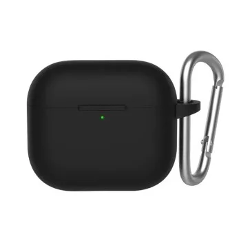 Калъф за AirPods 4 - Защитен калъф от течен силикон - черен