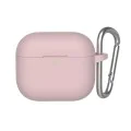 Калъф за AirPods 4 - течен силиконов защитен калъф -Розов