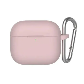 Калъф за AirPods 4 - течен силиконов защитен калъф -Розов