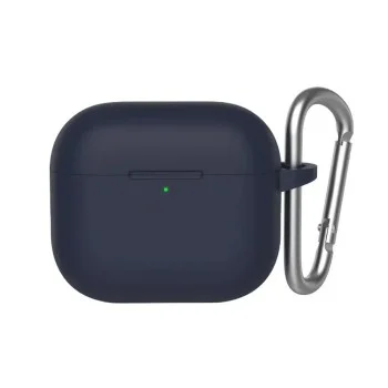 Калъф за AirPods 4 - Защитен калъф от течен силикон - тъмносин