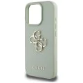 Калъф за iPhone 16 Pro - Hardcase Grained Big 4G Logo Small Classic Logo (GUHCP16LPGT4MBN) - Зелен