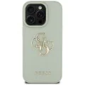 Калъф за iPhone 16 Pro - Hardcase Grained Big 4G Logo Small Classic Logo (GUHCP16LPGT4MBN) - Зелен