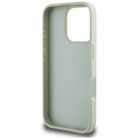 Калъф за iPhone 16 Pro - Hardcase Grained Big 4G Logo Small Classic Logo (GUHCP16LPGT4MBN) - Зелен