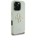Калъф за iPhone 16 Pro Max - Hardcase Grained Big 4G Logo Small Classic Logo (GUHCP16XPGT4MBN) - Зелен