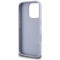 Калъф за iPhone 16 Pro Max - Guess - Leather Hot Stamp 4G Pattern Triangle Metal Logo (GUHCP16XPGP4STRU) - Светло лилав