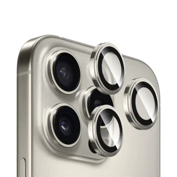 Калъф за iPhone 16 Pro / iPhone 16 Pro Max - оригинално стъкло от сапфирен кристал - Сив