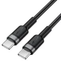 Кабел за данни / зареждане – Acefast C22-03 – Type-C към Type-C, Fast Charge, 60W, 3A, оплетка Nylon, 1.2m – Черен