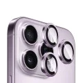 Калъф за iPhone 14 Pro / iPhone 14 Pro Max - оригинално стъкло от сапфирен кристал - лилаво