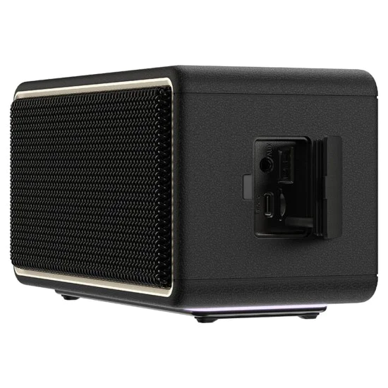 Безжична колонка – Acefast K3 Max – Bluetooth 5.4, TF, AUX, RGB светлини, DSP, 360° звук, IPX6, 80W, 5000mAh – Черен