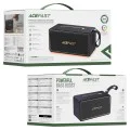 Безжична колонка – Acefast K3 Max – Bluetooth 5.4, TF, AUX, RGB светлини, DSP, 360° звук, IPX6, 80W, 5000mAh – Черен