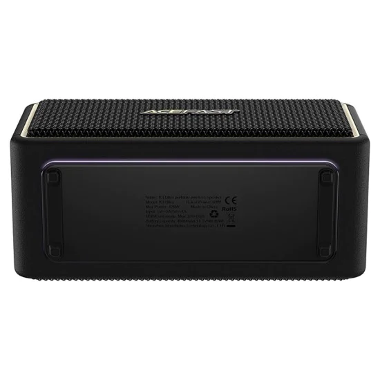 Безжична колонка – Acefast K3 Ultra – Bluetooth 5.4, TF, AUX, RGB светлини, DSP, 360° звук, IPX6, 120W, 4500mAh – Черен