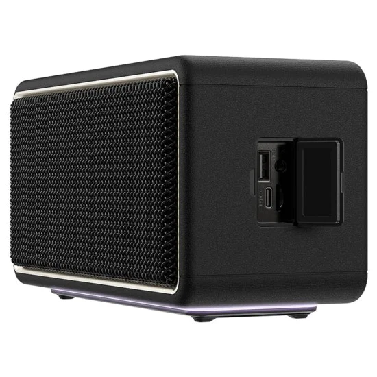 Безжична колонка – Acefast K3 Ultra – Bluetooth 5.4, TF, AUX, RGB светлини, DSP, 360° звук, IPX6, 120W, 4500mAh – Черен