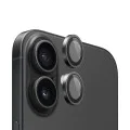 Протектор камера за iPhone 16 / iPhone 16 Plus - оригинален протектор за обектив с метална рамка - черен
