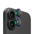 Протектор камера за iPhone 16 / iPhone 16 Plus - Оригинален протектор за обектив с метална рамка - Цветен