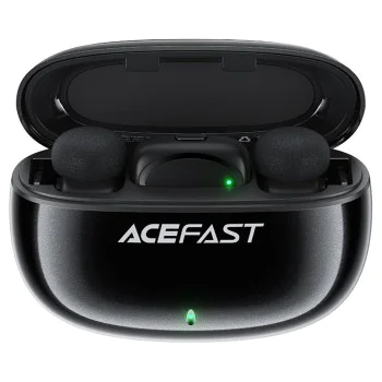 Лавалерни микрофони – Acefast R2 – Type-C, 360°, шумопотискане, двоен запис, 300mAh, ниска латентност – Черен
