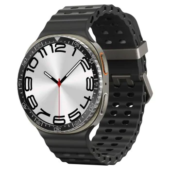 Протектор за Samsung Galaxy Watch8 44 мм, неръждаема стомана - безел Tune Diver - черен