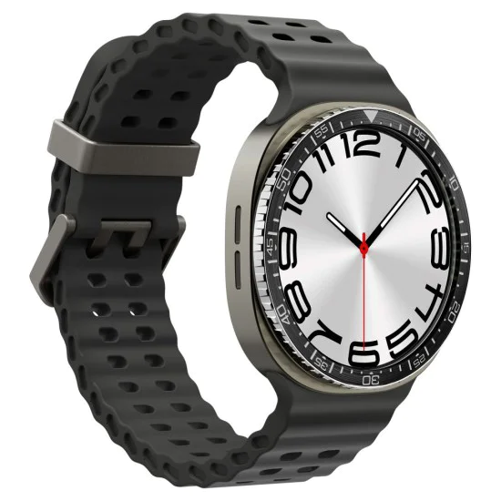 Протектор за Samsung Galaxy Watch8 44 мм, неръждаема стомана - безел Tune Diver - черен