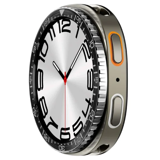 Протектор за Samsung Galaxy Watch8 44 мм, неръждаема стомана - безел Tune Diver - черен