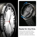 Протектор за Samsung Galaxy Watch8 44 мм, неръждаема стомана - безел Tune Diver - черен
