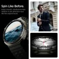 Протектор за Samsung Galaxy Watch8 44 мм, неръждаема стомана - безел Tune Diver - черен