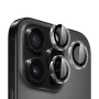 Протектор камера за iPhone 16 Pro / iPhone 16 Pro Max - оригинален протектор за обектив с метална рамка - Прозрачен