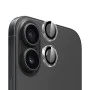 Протектор камера за iPhone 16 / iPhone 16 Plus - оригинален протектор за обектив с метална рамка - Прозрачен