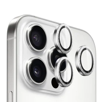 Протектор камера за iPhone 16 Pro / iPhone 16 Pro Max - Diamond Lens Glass - Silver Diamond