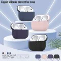 Калъф за AirPods Pro 2 - Защитен калъф от течен силикон - тъмносин