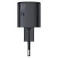 Зарядно за стена – Acefast A117 – GaN, PD20W, мини дизайн, USB-C изход – Черен