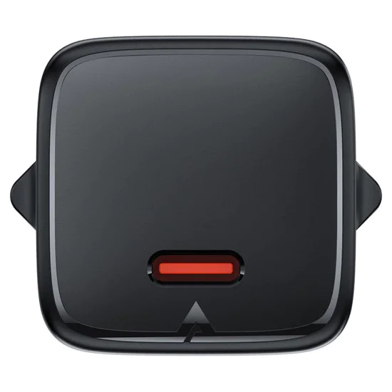 Зарядно за стена – Acefast A117 – GaN, PD20W, мини дизайн, USB-C изход – Черен