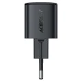 Зарядно за стена – Acefast A117 – GaN, PD20W, мини дизайн, USB-C изход – Черен
