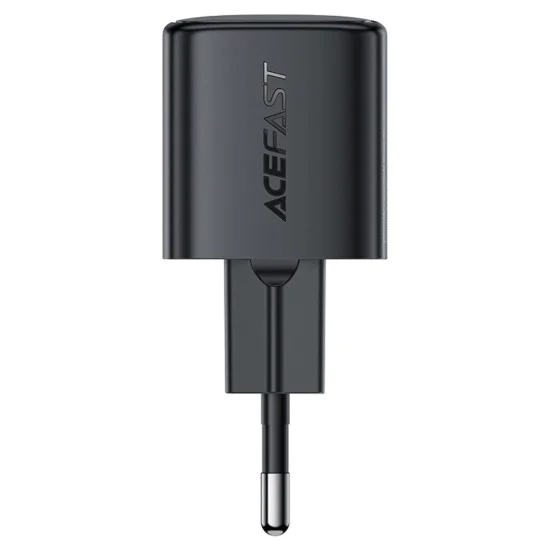 Зарядно за стена – Acefast A118 – GaN, Fast Charge, PD30W, мини дизайн, USB-C изход – Черен