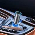 Зарядно за автомобил – Acefast B16 – Fast Charge, USB, Type-C, 95W, PD3.0, лед ефект, алуминий – Металносив - Сив