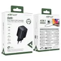 Зарядно за стена – Acefast A119 – GaN, Fast Charge, PD45W, мини дизайн, USB-C изход – Черен