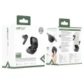 Слушалки – Acefast W4 – In-ear TWS, Bluetooth 5.4, ENC шумопотискане, вградена стойка за телефон, IPX4, 350mAh – Бежов