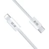 Blueo - Кабел за данни - Type-C към Lightning, бързо зареждане, оплетен, 1.2 м - Бял