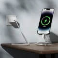 Blueo - Кабел за данни - Type-C към Lightning, бързо зареждане, оплетен, 1.2 м - Бял