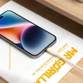 Blueo - Ape Lengend кабел - Type-C към Type-C, бързо зареждане, 1.5 м - оранжев