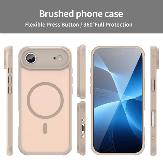 Калъф за iPhone 17 Air - Techsuit - HaloFrost II MagSafe - Златист