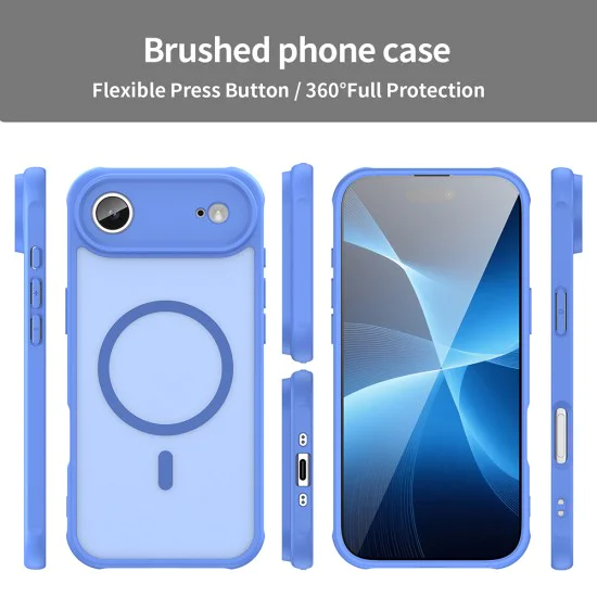 Калъф за iPhone 17 Air - Techsuit - HaloFrost II MagSafe - Небесно Син