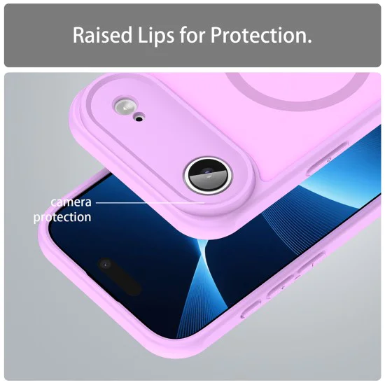Калъф за iPhone 17 Air - Techsuit - HaloFrost II MagSafe - Розов